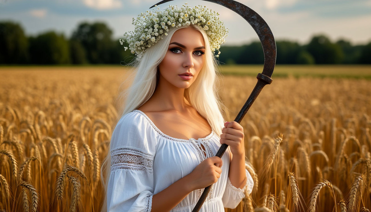 Полудница в образе прекрасной девушки