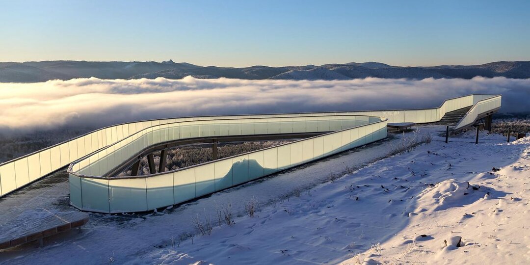 Морозное утро на смотровой на Николаевской сопке