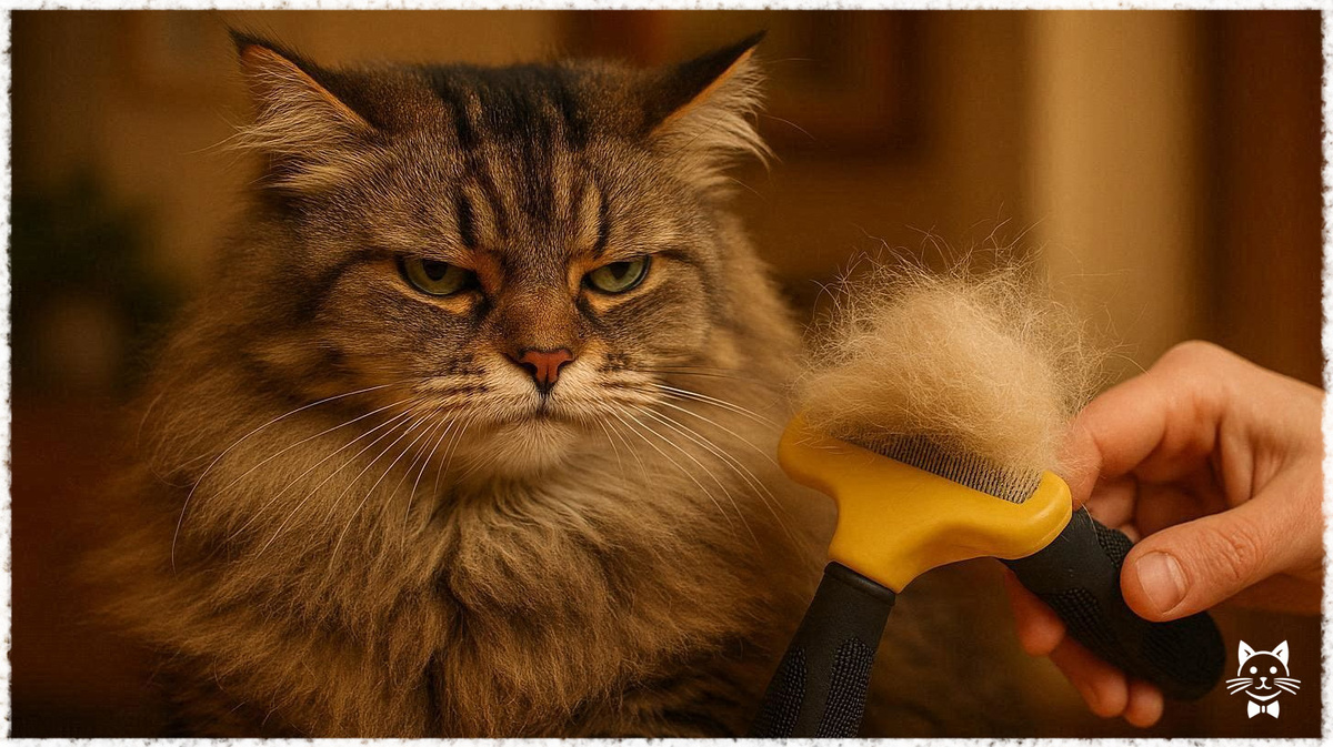 Вычесывание шерсти у кошек
