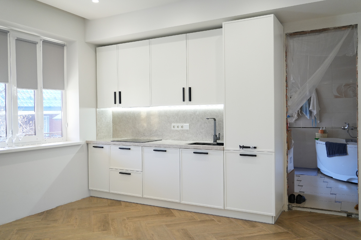 Кухня-гостиная в стиле современной классики