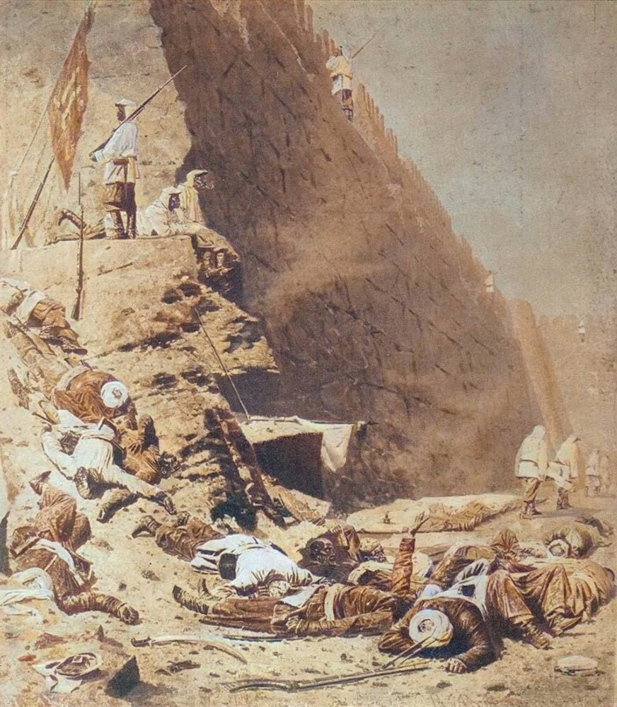 Василий Верещагин. «У крепостной стены. Вошли».