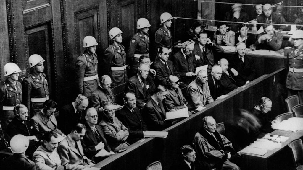 Фото: Нюрнбергский процесс. Военные преступники на скамье подсудимых (https://russiainphoto.ru/photos/70335/) / Виктор Темин