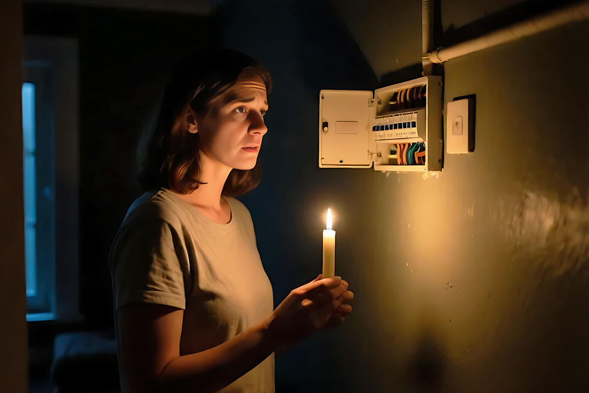 В деревне Ключи Сосновского района вторые сутки устраняют последствия аварии на электросетях.  Фото: Изображение сгенерировано с помощью ИИ / Маргарита Неклюдова