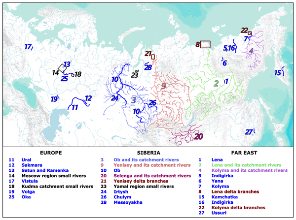    Многофункциональный набор данных по береговой миграции Северной Евразии.