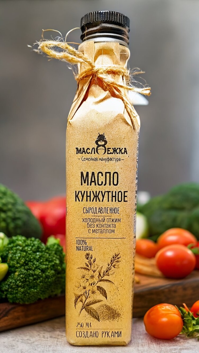 Сыродавленное масло холодного отжима от Маслоежки. Сайт - https://masloezhka.ru/product/kunzhutnoe-maslo/