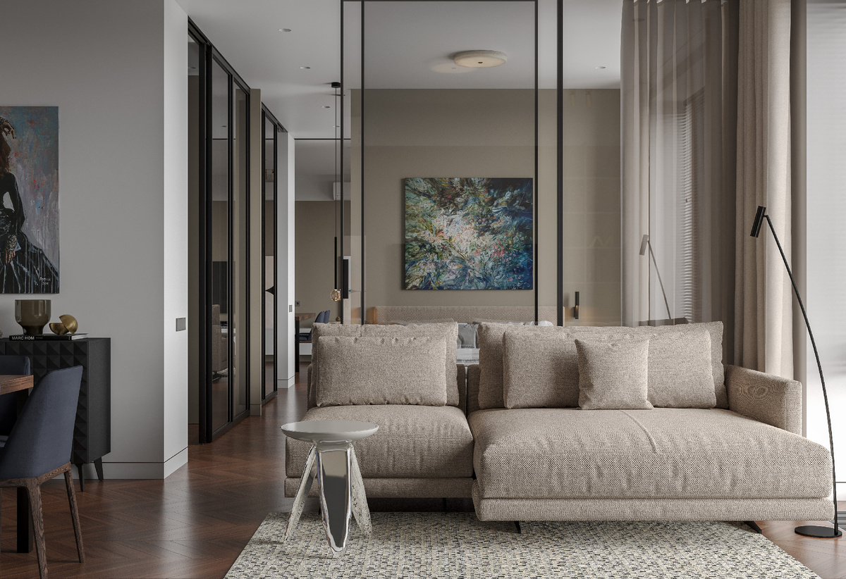 Дизайн-проект квартиры 55 квадратных метров