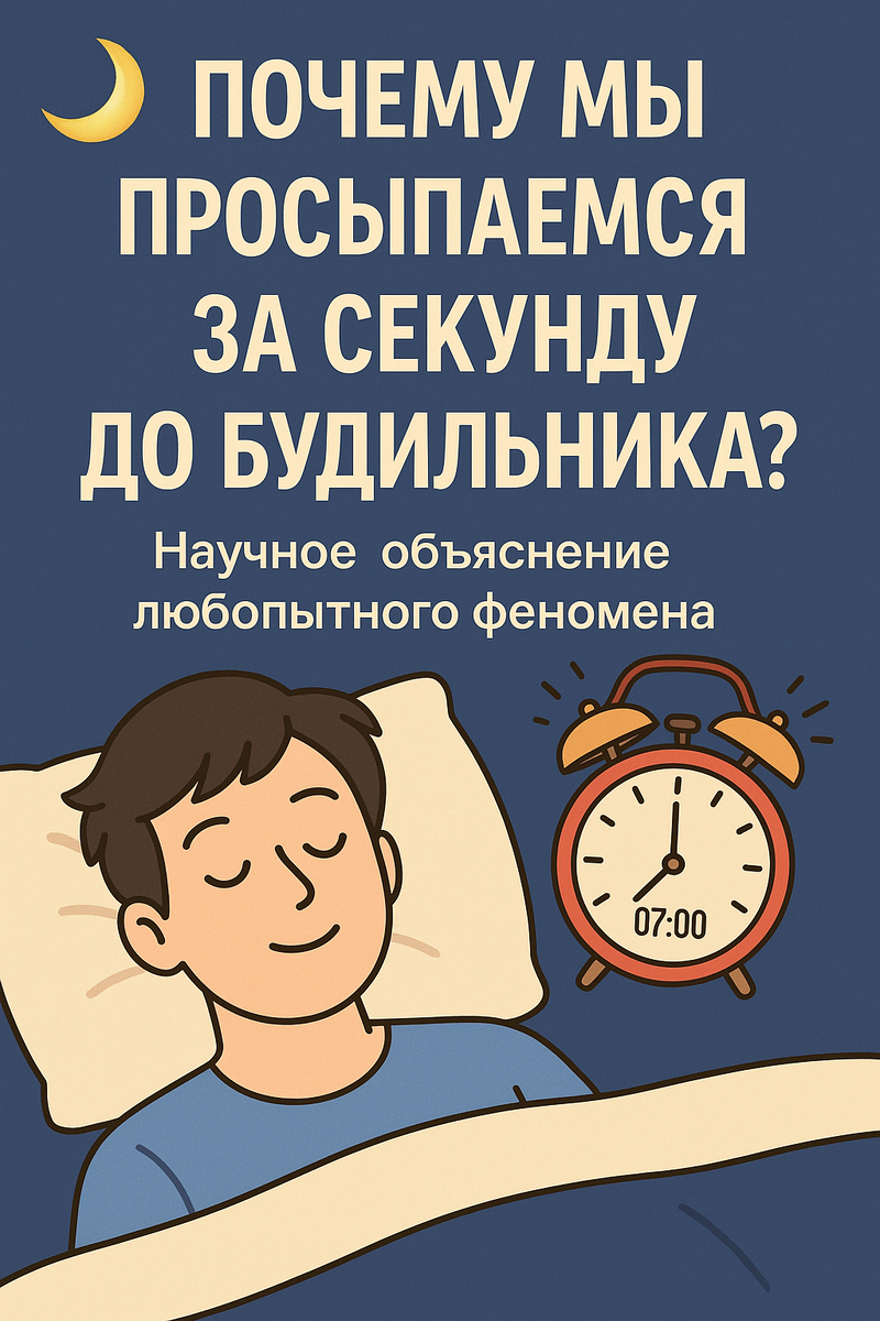 🌙 Почему мы просыпаемся за секунду до будильника?