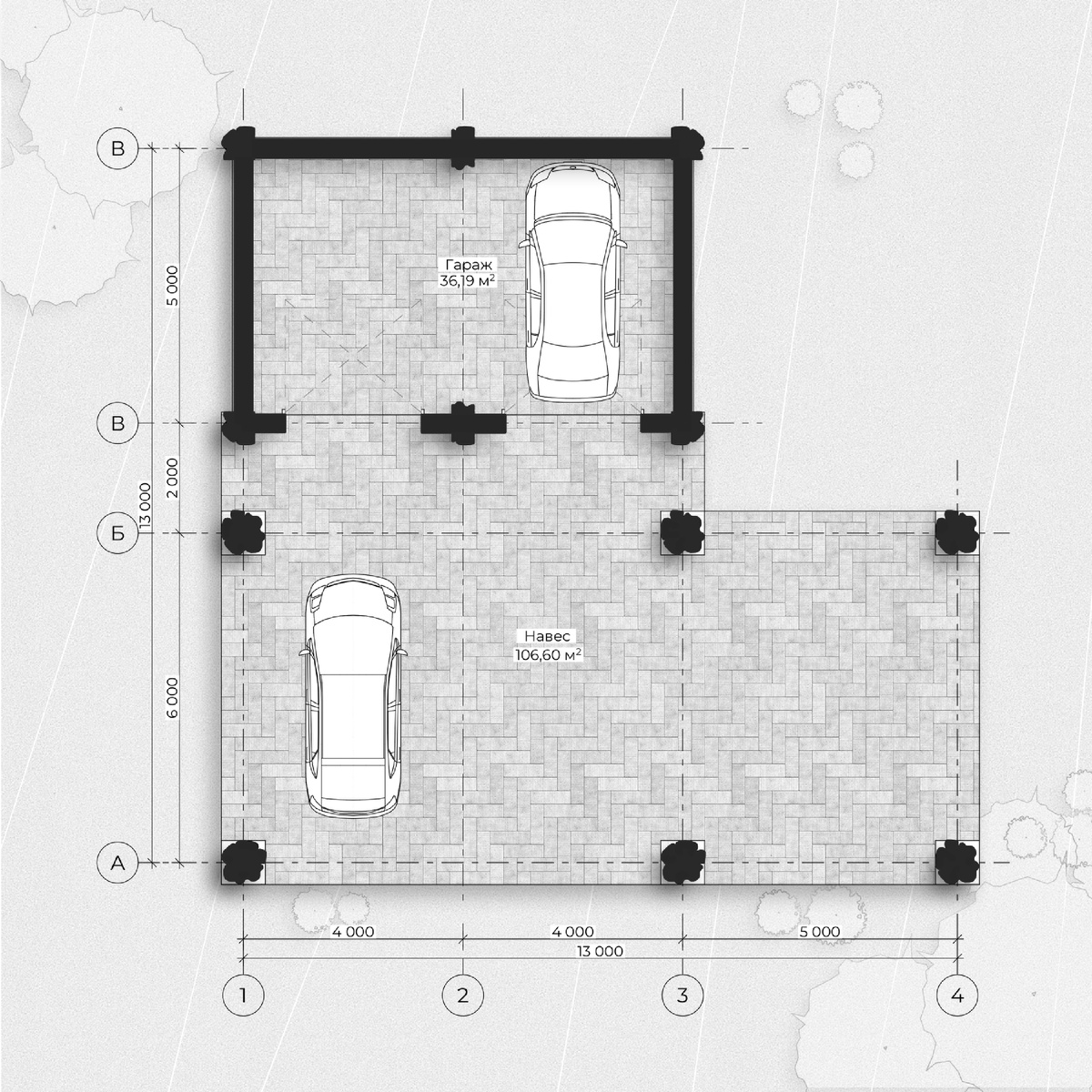 План объекта гаража «Сертан»