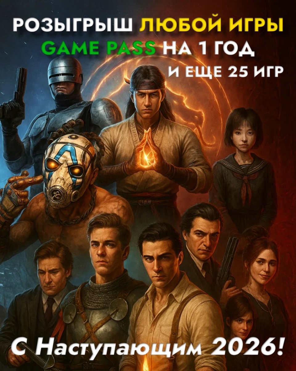 Розыгрыш Game Pass Ultimate и 40 игр для Xbox