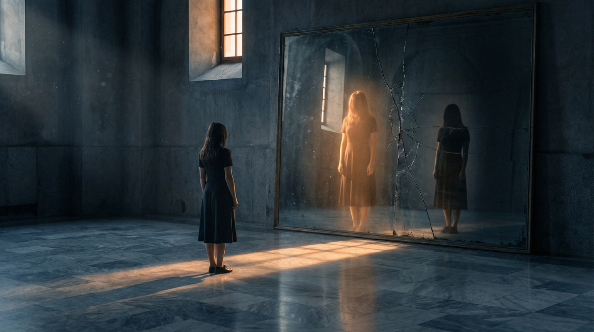 Момент, когда зеркало показывает не отражение — а правду, которую ты отказывалась видеть