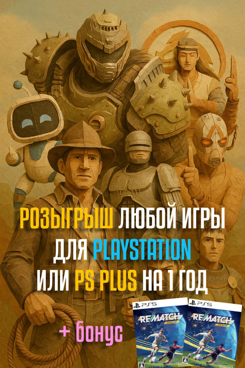 Розыгрыш PS Plus и 7 игр для Playstation