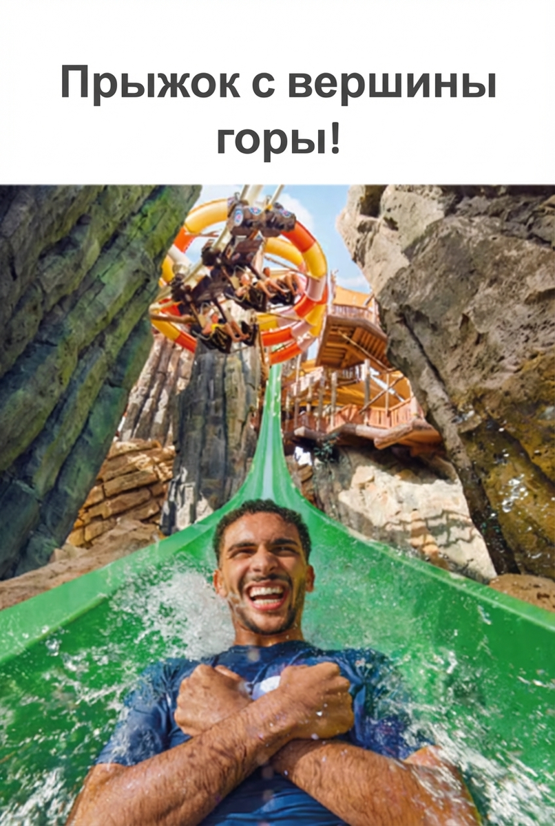 Что такое Yas Waterworld и кому сюда точно надо
Yas Waterworld Abu Dhabi — это огромный водный парк на острове Яс, рядом с Ferrari World и Warner Bros. World. Официально заявляют 45+ аттракционов и зон отдыха, включая экстремальные горки, волновые бассейны и большую детскую инфраструктуру.