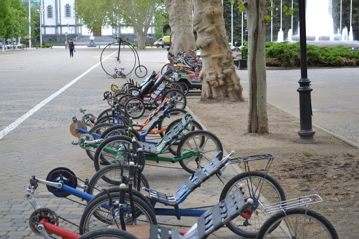 Выставка необычных велосипедов