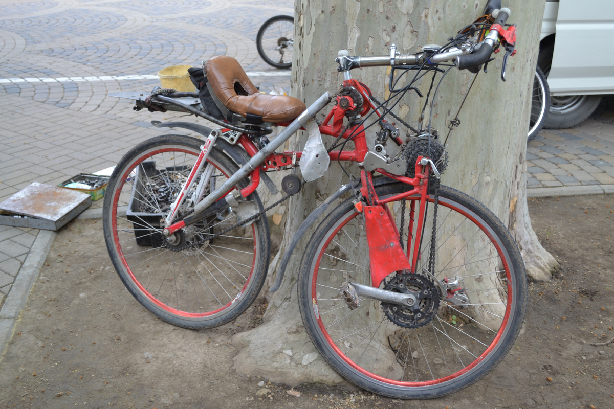 Ну очень необычный "велосипед"