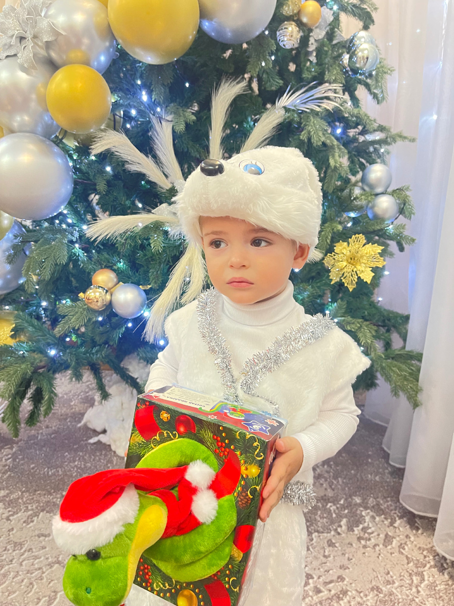 Дима, в прошлом году, на новогоднем утреннике)