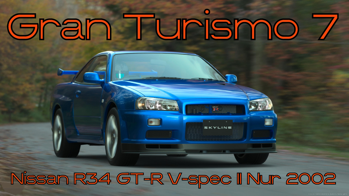 ## Nissan R34 GT-R V-spec II Nur 2002 — Японская Легенда Придёт в Гран Туризмо Завоевать Новый Титул 🌍⚡️
