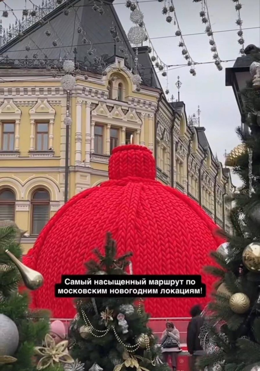    Лиза показала московский Новый год. Фото: соцсети