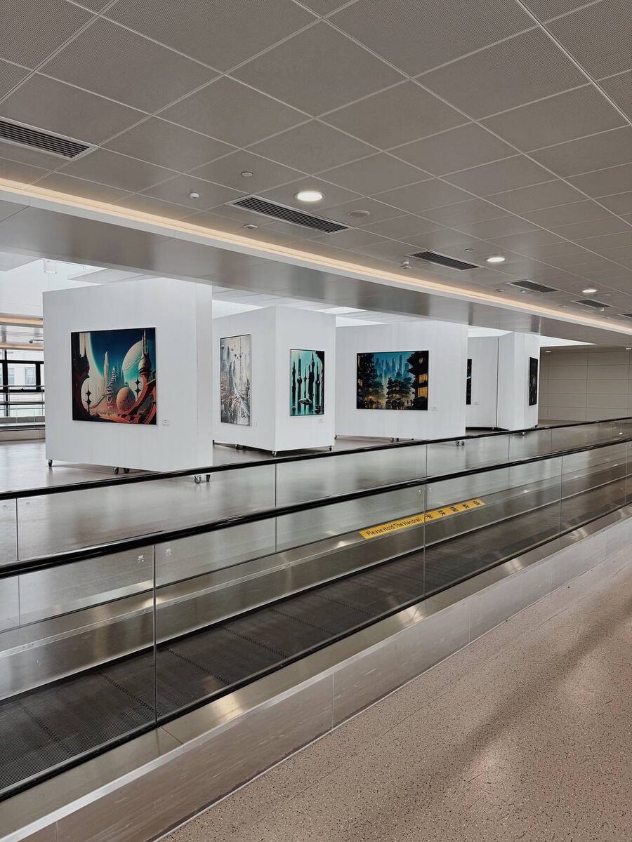 Путь до метро через арт-галерею