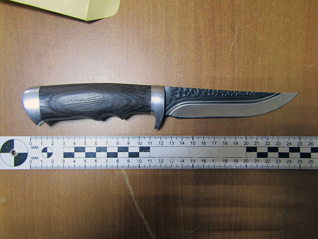 Незаконную продажу охотничьего клинка пресекла транспортная полиция в Твери