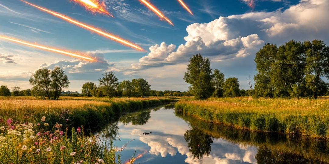 Предполагаемый сценарий кометной бомбардировки Земли