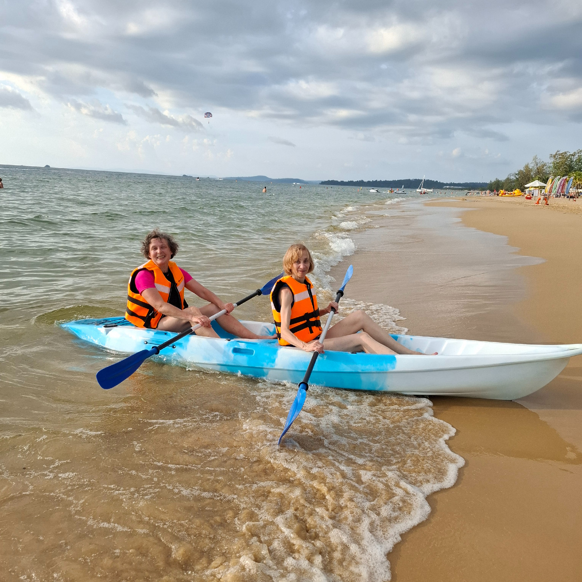 Мы на каяке.