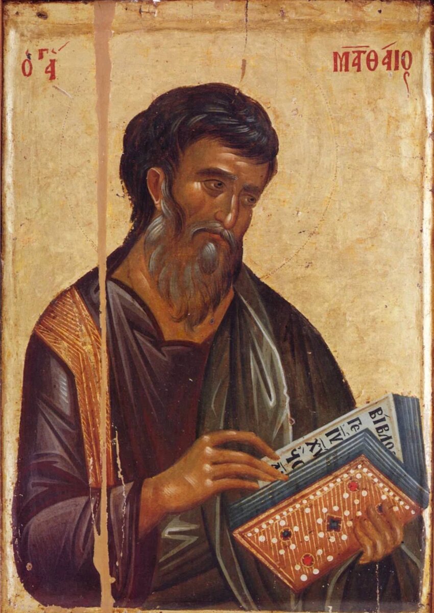  Более частое изображение апостола Матфея в иконописи 