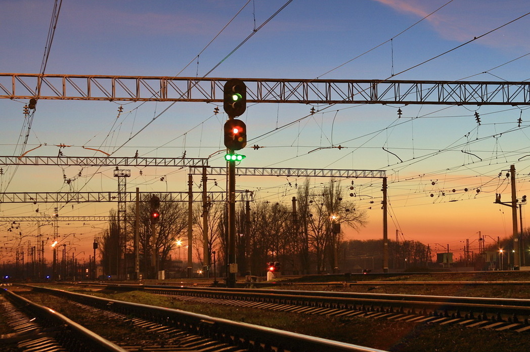 Железнодорожные огни...