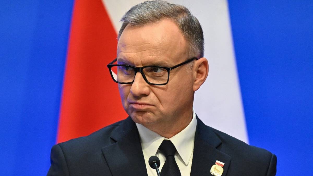    Президент Польши Анджей Дуда на пресс-конференции в рамках саммита «Бухарестской девятки» в Вильнюсе / Фото: Valdemar Doveiko / EPA / ТАСС