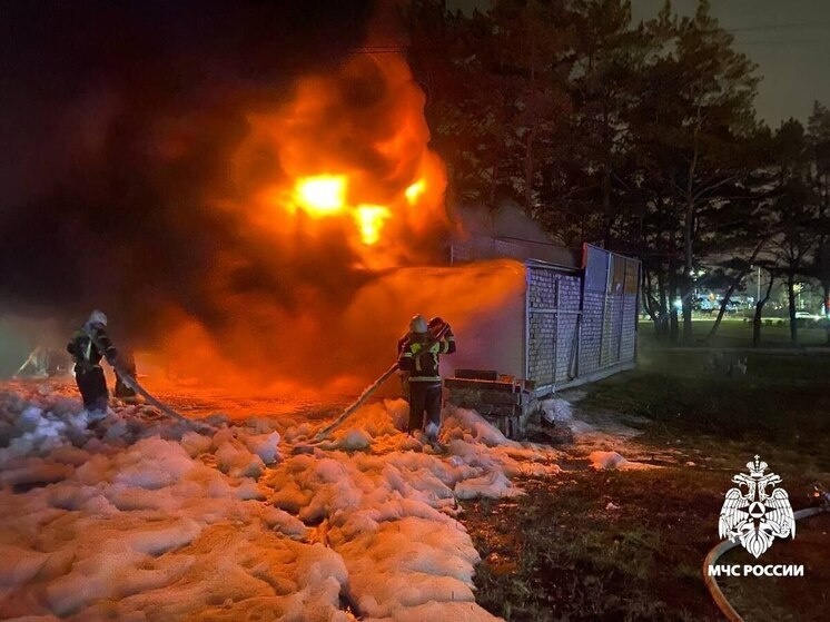     30 человек тушили горящий магазин в Старом Осколе, фото: t.me/mchs31