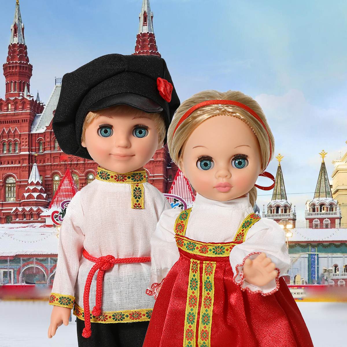 Куклы в русском народном костюме. Фабрика игрушек "Весна".