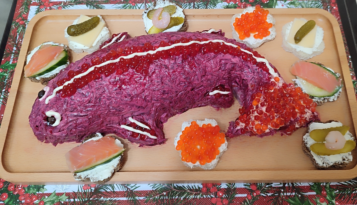 Выход ~800 гр салата