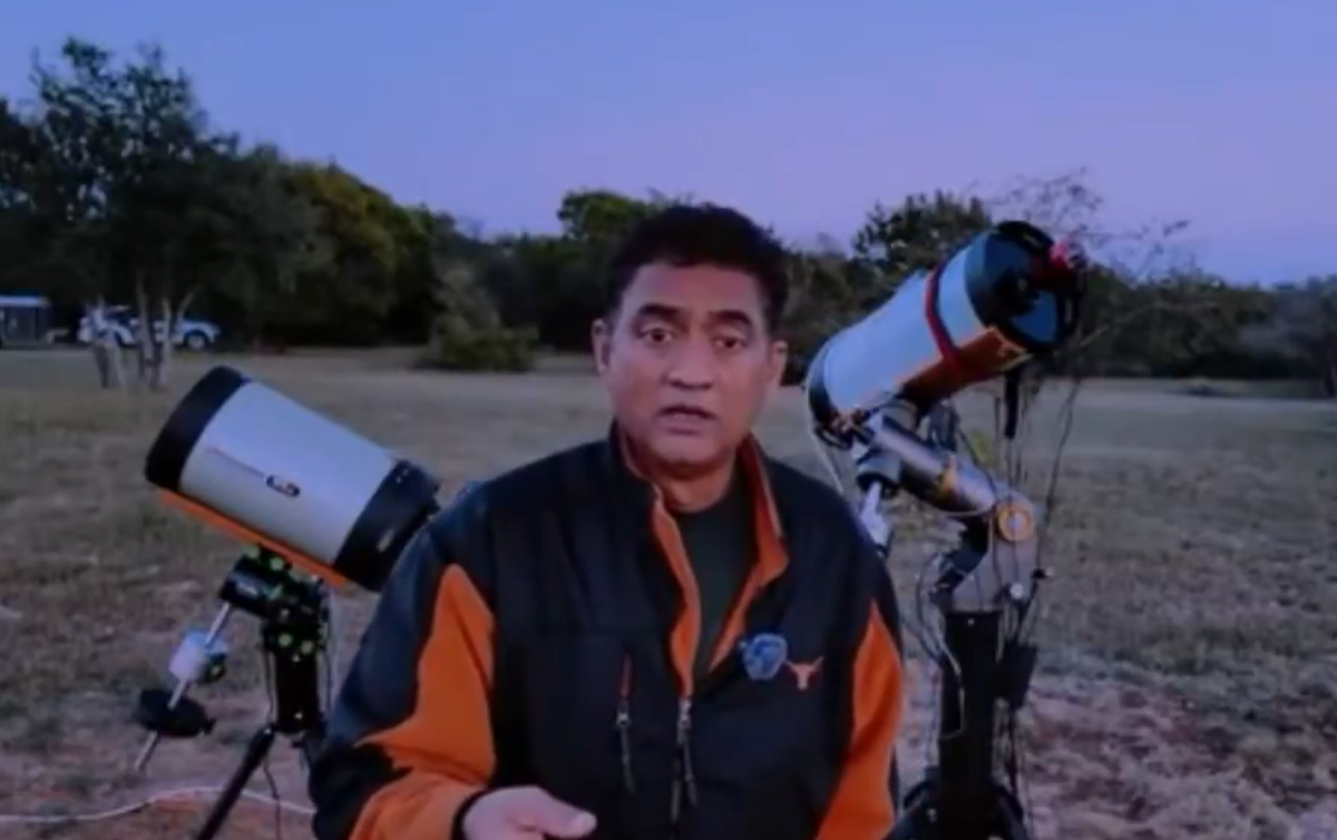 Независимый астрофотограф Рей с оборудованием