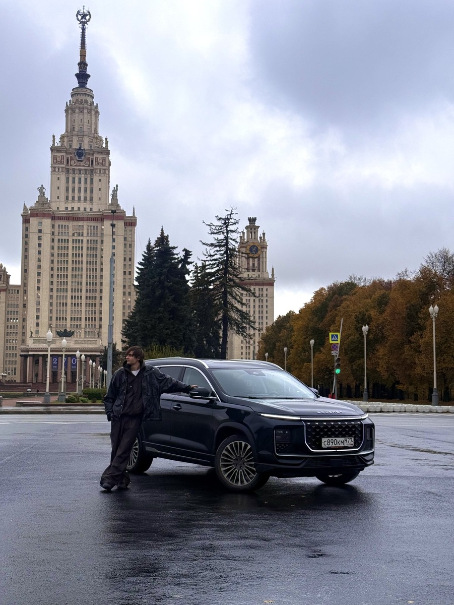    Никита Киоссе во время тест-драйва