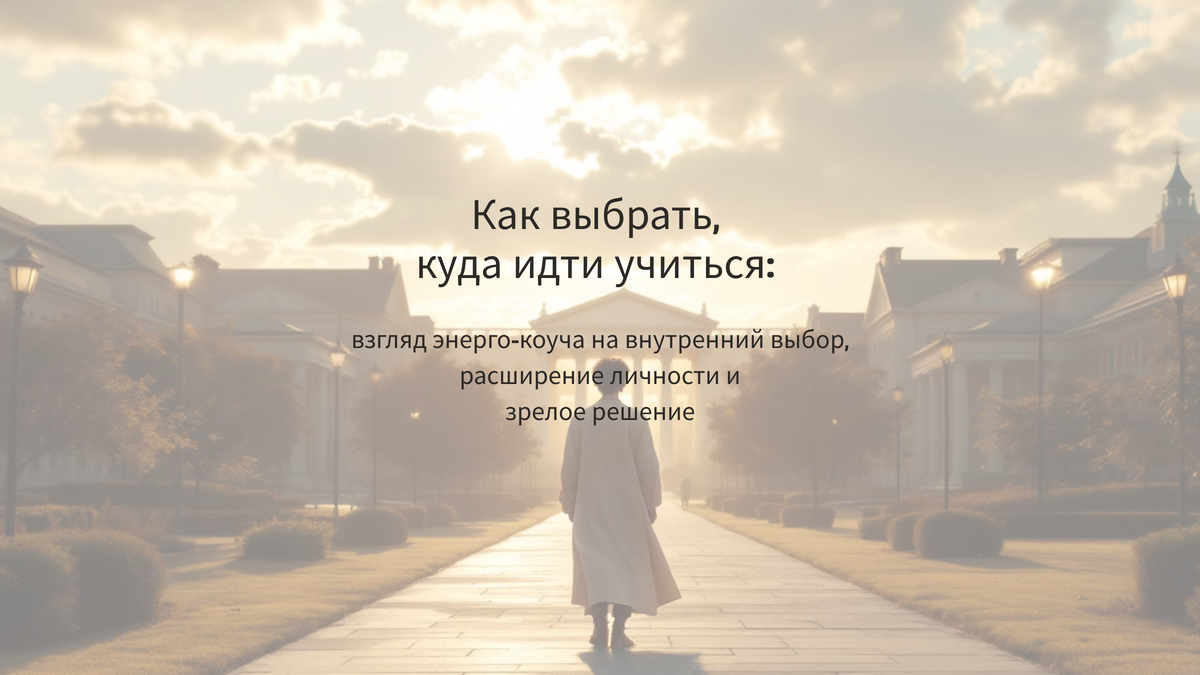 Как понять, куда идти учиться, если интересы есть, но ни одно направление не зажигает? Энергокоуч объясняет, как выбрать путь, который действительно ваш