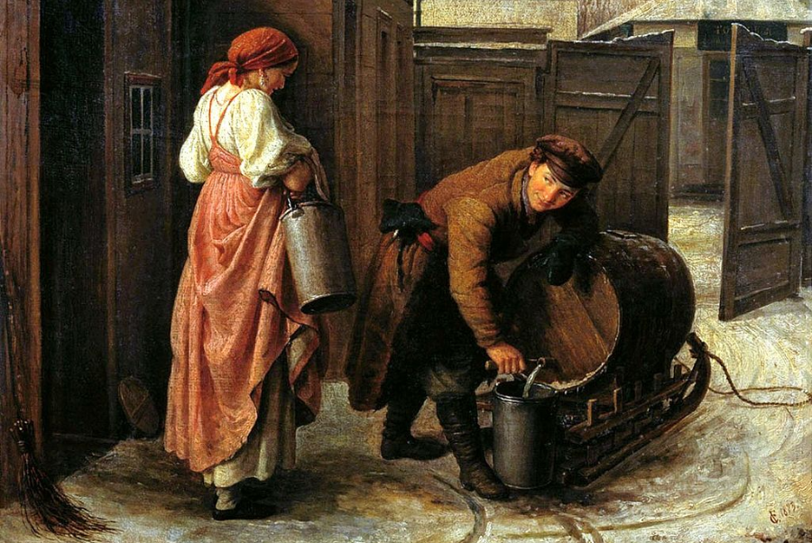 Картина С. И. Грибкова "Водовоз"