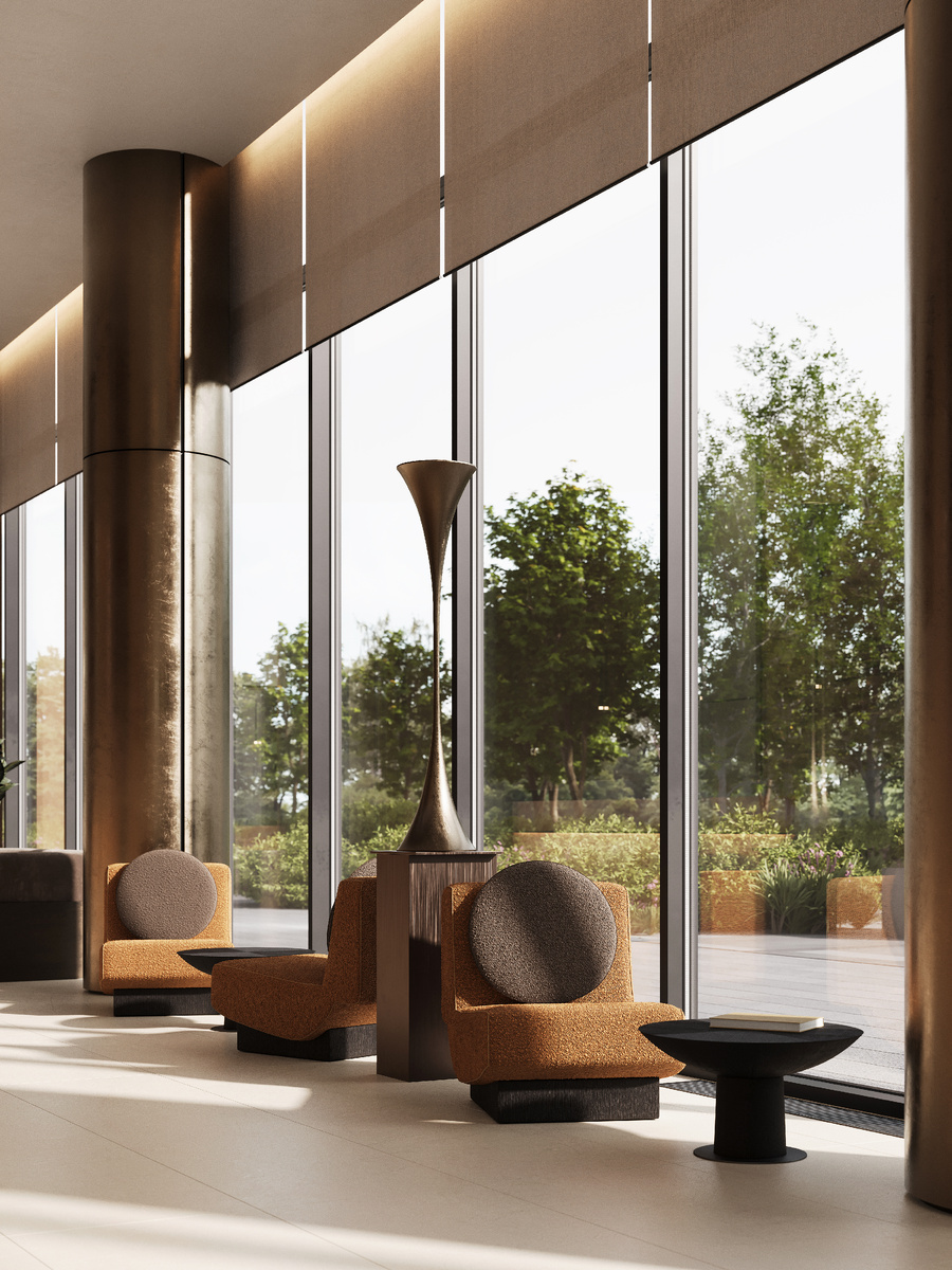 Рендер лобби в АК Tempo, Саки, Крым