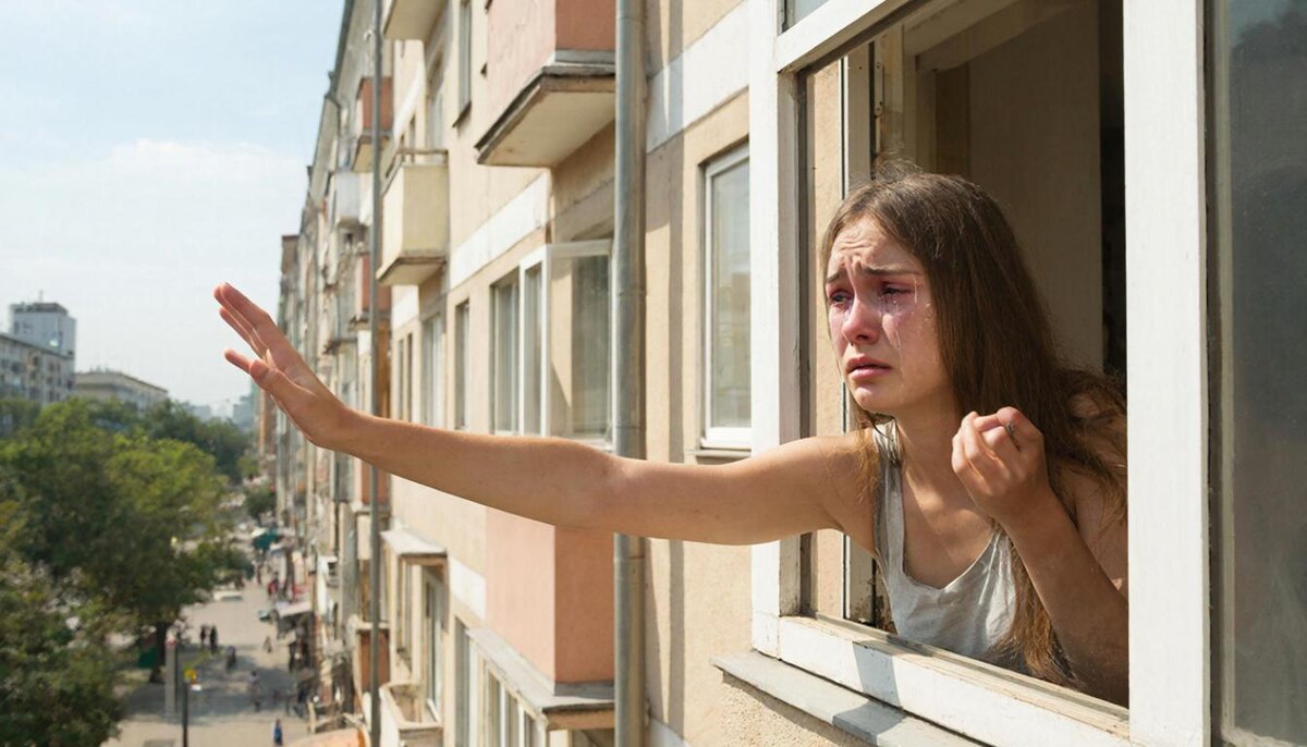 Провожает Сергея.