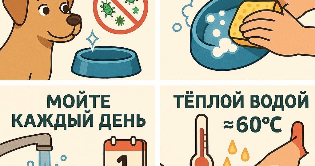 🧼 Как правильно мыть миски собаки: полное руководство по гигиене