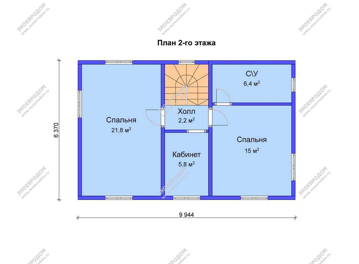 Планировка 2-го этажа