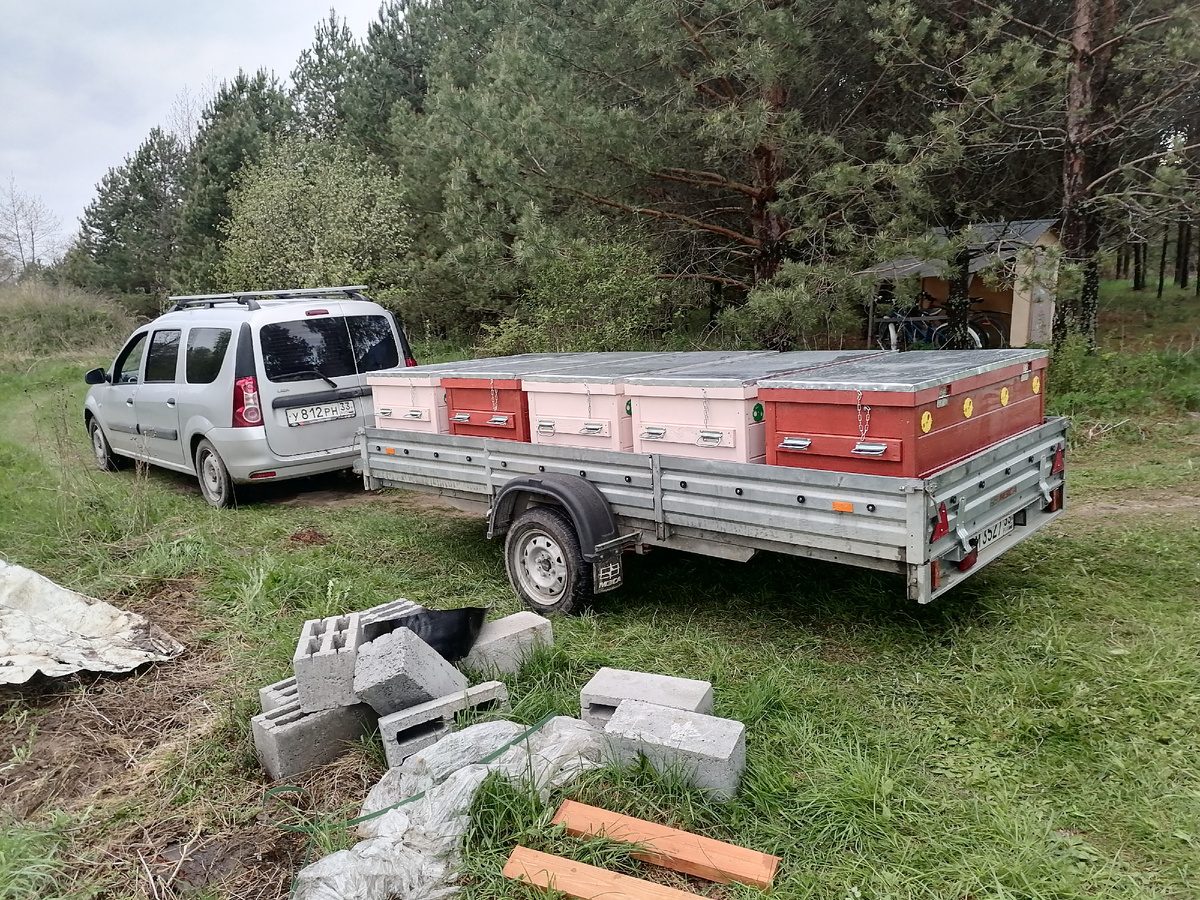 Кочёвка или перевозка пчёл за 350 кг еду