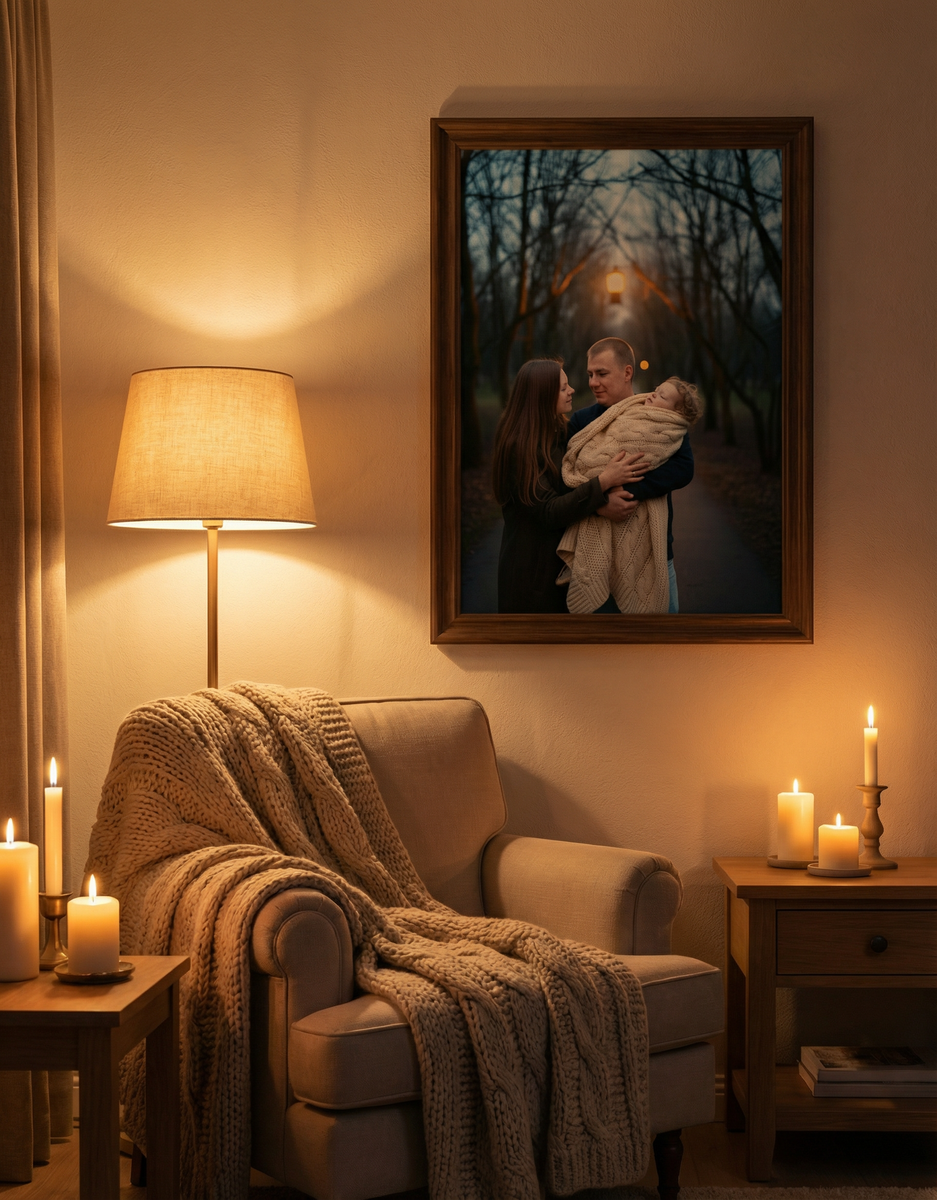 Пример картины в уютной обстановке