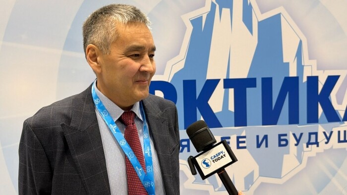   Павел Петров на XV Международном форуме «Арктика: настоящее и будущее». Источник фото: пресс-служба АНО СК «Каспий 2030».