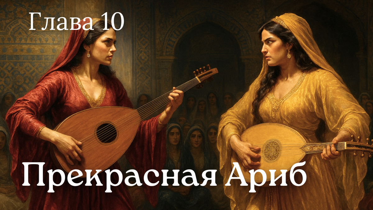 Батл между Ариб и Шария. Рисунок генерирован ИИ