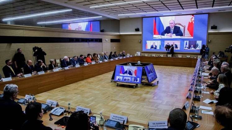    . Фото: Михаил Терещенко, ТАСС/kremlin.ru Заседание Совета по развитию гражданского общества и правам человека (в режиме видеоконференции)