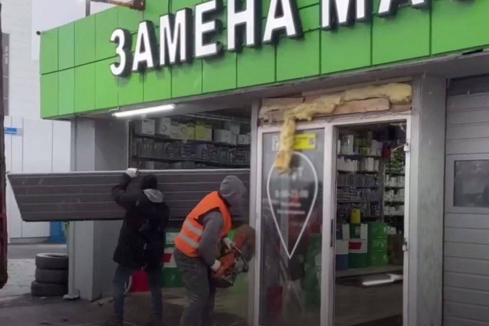   Автосервис демонтировали. Фото: t.me/spbprav