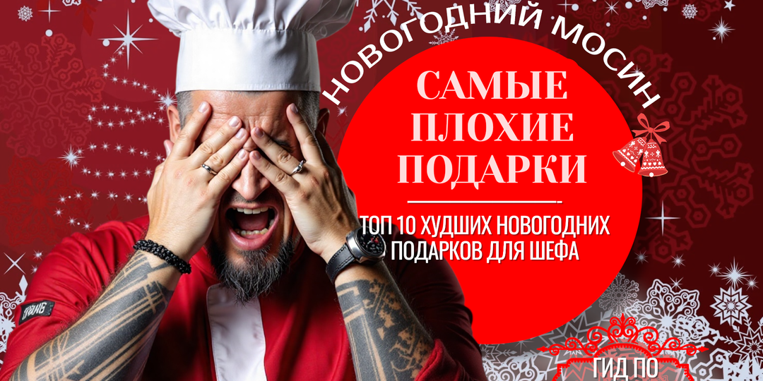 ТОП-10 ХУДШИХ ПОДАРКОВ ДЛЯ ШЕФ-ПОВАРА, ОТ КОТОРЫХ У НЕГО МОЖЕТ СВЕСТИ СКУЛЫ В ПРОФЕССИОНАЛЬНОЙ УЛЫБКЕ, СКРЫВАЮЩЕЙ ВНУТРЕННЮЮ ТРАГЕДИЮ.