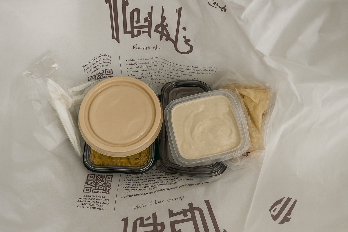 пакет с едой изнутри, фото автора