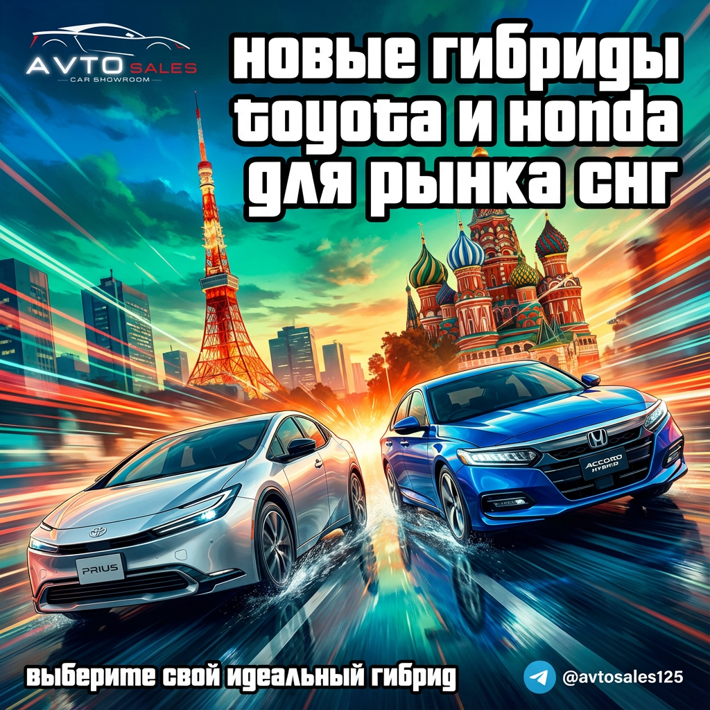    Гибриды Toyota и Honda 2025–2026: как выбрать идеальную модель для СНГ Авто Сейлс