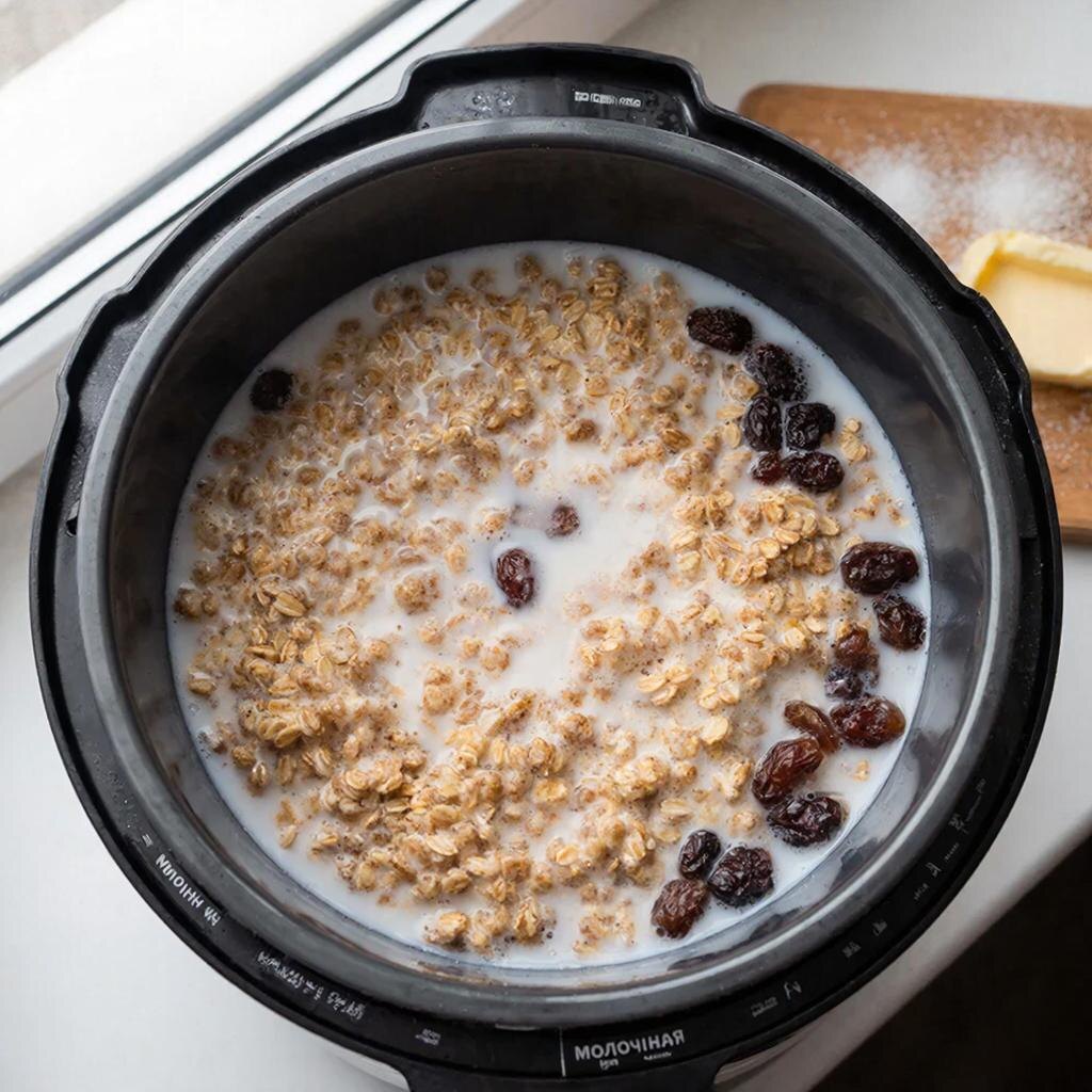 Овсянка с изюмом в мультиварке: просто, быстро и вкусно!