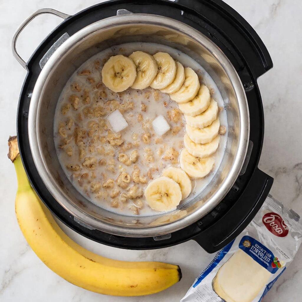 Геркулесовая каша с бананами в мультиварке: просто, вкусно и полезно!